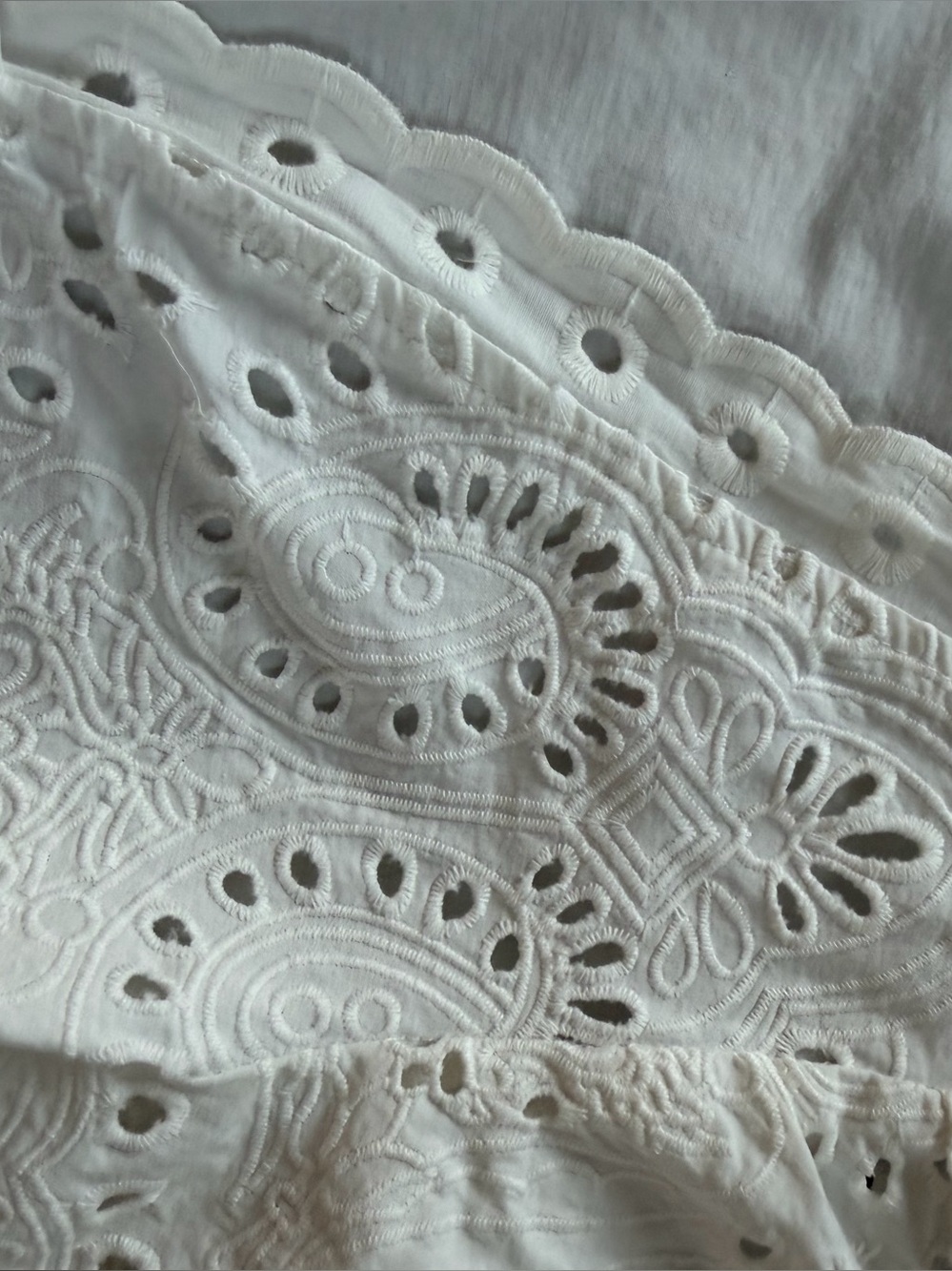 Moon River Puff Sleeve
Eyelet Top With Front Ties size S - Picture 14 of 14